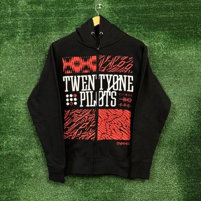 Twenty One Pilots Blurryface Album Rock Zip-Up Hoodie Size Small