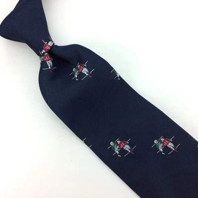 Kenneth Gordon Usa Tie American Football Player Silk Woven Red Navy#I23 True Vtg - Image 1 of 4