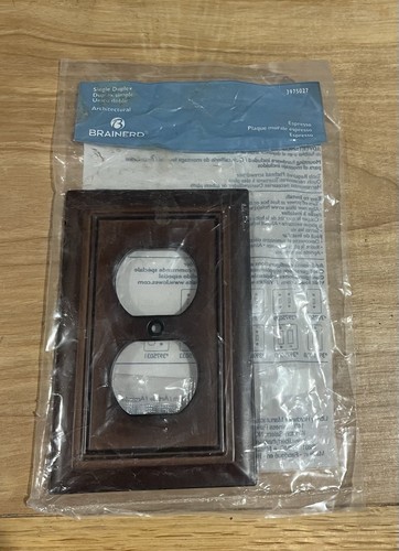 Brainerd Braun Espresso Architektur Einzel Elektrischer Schalter Wandplatte Abdeckung