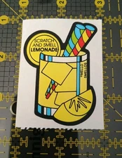 Vintage Stickers Mello Smello Scratch And Sniff Sticker Mod VTG 80s Lemonade 