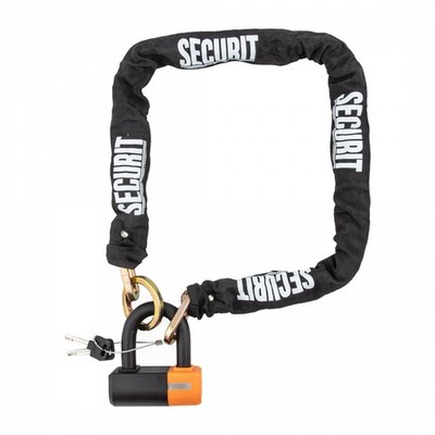 Heavy-Duty 10mm E-Bike Chain Lock with Nylon Cover & Tamper-Proof Cylinder