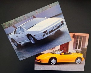 LOTUS* 1991 Esprit SE & Elan Convertible *Sales Flyers*EXC COND*FREE SHIPPING