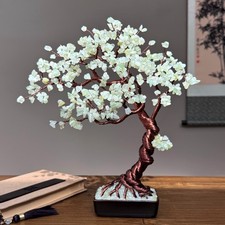Large Jade Crystal Bonsai Serenity Tree Gemstone tree of Life