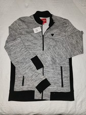 Guess Medium Charcoal Heather M92 NICO MARLED mock Light Sweater Men