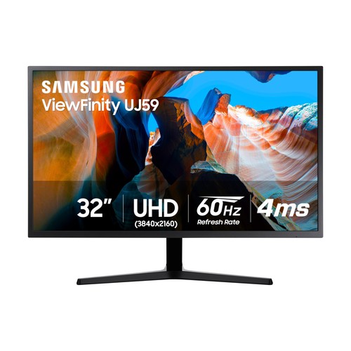 Samsung 32" UJ59 Series 4K UHD (3840x2160) Computer Monitor, Black OPEN BOX