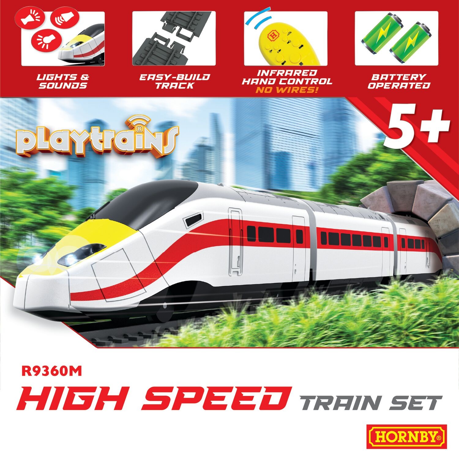 Hornby Playtrains High Speed Train Set - Kids - Model Railway - Multi - Image 3