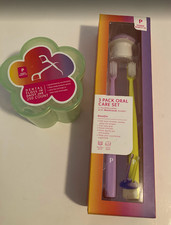 Parker Beauty Co. Mushroom Toothbrush Holder Set Dental Floss Picks Daisy Jar