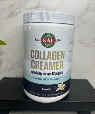 KAL Collagen Creamer w/ Magnesium Glycinate Vanilla Powder 8 oz Exp 06/27