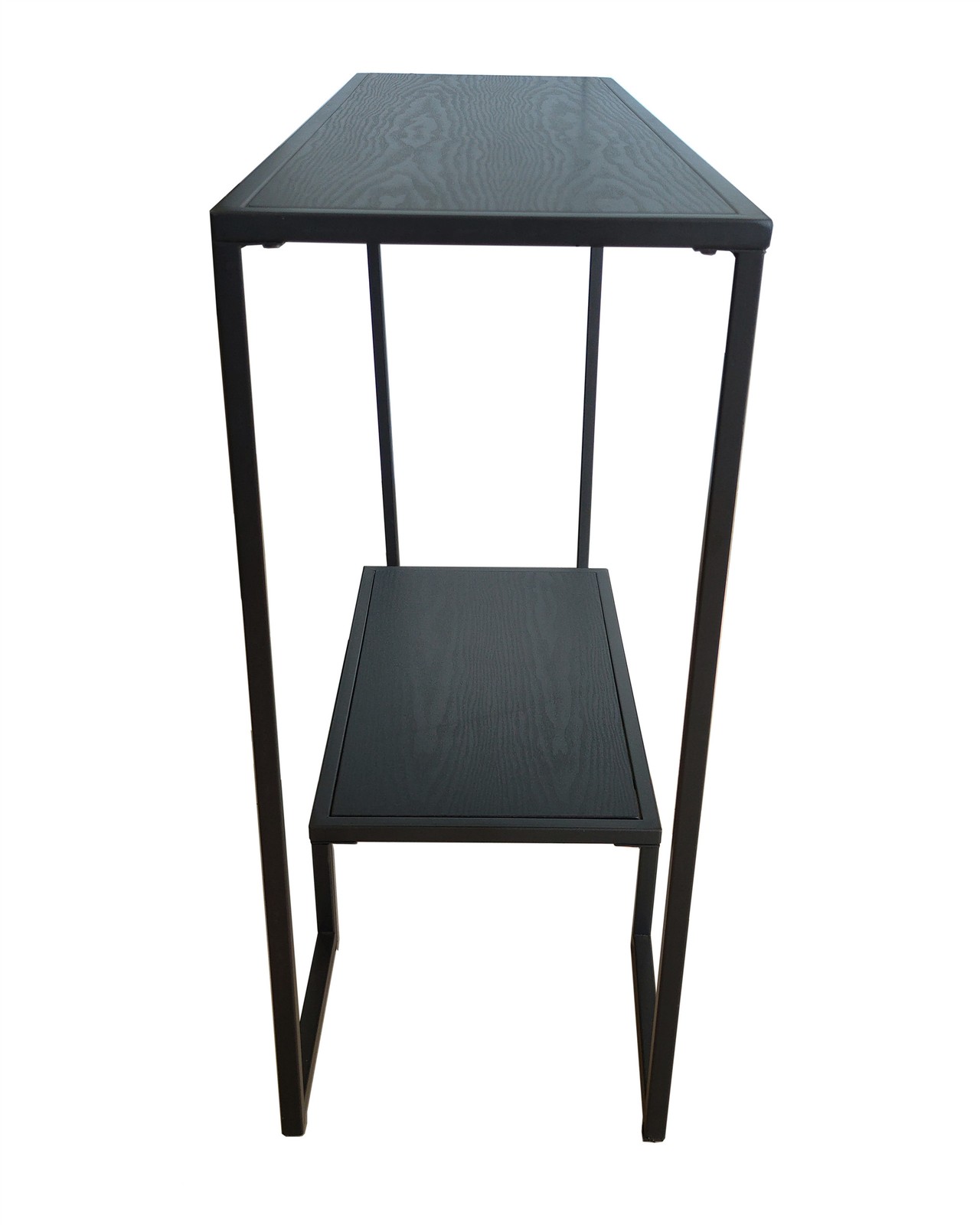 Kings Brand Furniture &ndash; Vidal Metal/Wood Sofa Console Table, Black/Grey