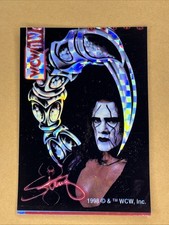 1998 WCW NWO Sting Pro Wrestling Refractor Vending Machine Sticker WWF