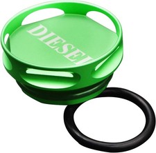 Magnetic Diesel Fuel Cap Accessory Billet Aluminum Green Compatible With Ram 150 Magnetic Diesel Fuel Cap Accessory Billet Aluminum Green Compatible With Ram 150