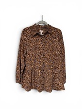LOGO Lori Goldstein Womens XS Leopard Print B...