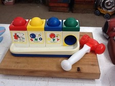 1965 Peanuts Charles Schulz Snoopy P op up Ball hammer  Woodstock  Charlie Brown