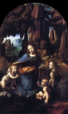 Leonardo_da_Vinci_Madonna_delle_Rocce_1491 A1-A4 Poster Arte Pittura Maestro Pinna