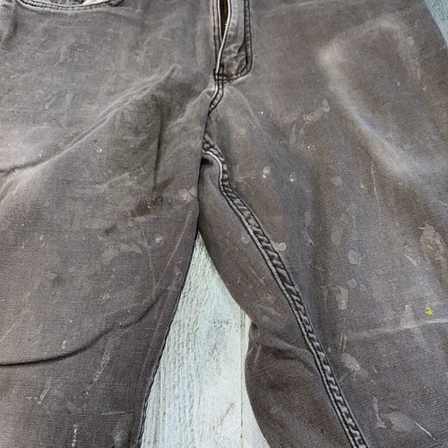 Men’s Carhartt carpenter gray jeans relaxed fit size 32x 32 TLARA - Picture 4 of 6