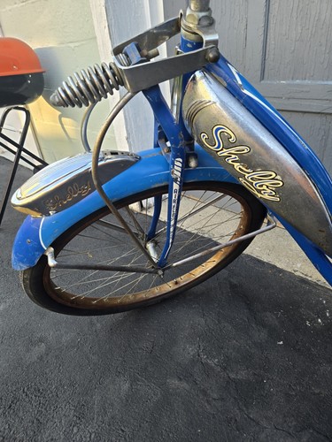 Vintage Shelby Tank Bicycle 1952 Airflo Schwinn Phantom Roadmaster Bridgestone - Picture 13 of 15