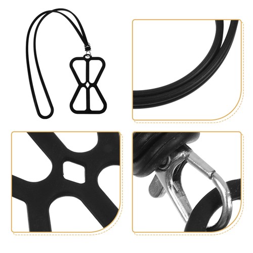 2 Pcs Sangles Téléphone Portable Universel Élastique Cordon Cou Confortable - Photo 6 sur 12
