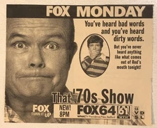 That 70s Show Show Print Ad Advert Topher Grace Laura Prepon  Don Stark Tpa2