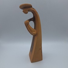 Hand Carved Olive Wood Nativity Figurine Bethlehem Mother Mary Baby Jesus