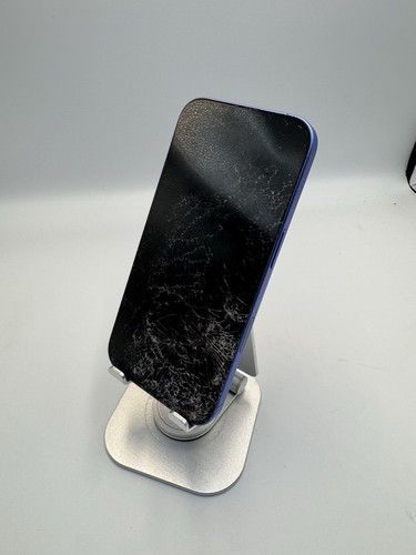 Apple iPhone 16 Unlocked 128GB Ultramarine - Broken Screen - Restore Fail