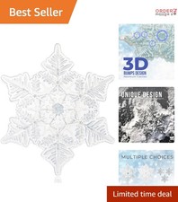 Snowboard Stomp Pad PVC Snowflake 3D Traction Grip Easy Install