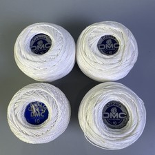 Cebelia DMC White Crochet Thread Size 10 Lot Of 4