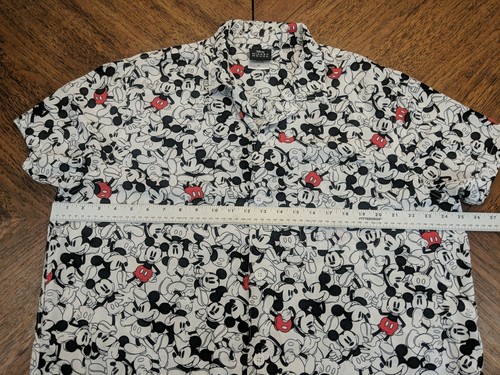 Disney Shirt Men's XL Mickey Mouse All Over Print Button Up AOP Magic Kingdom - Picture 8 of 11