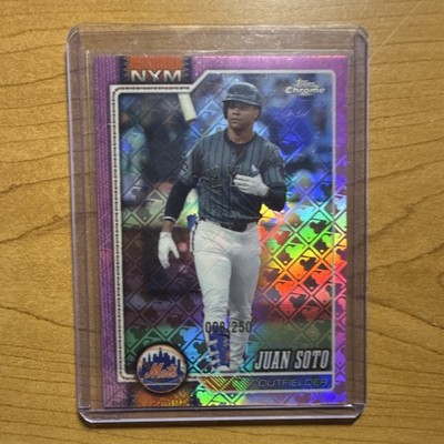 2024 Topps Chrome Juan Soto #17 Purple 008/250 New York Mets