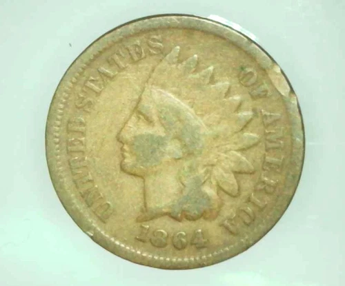 1864 Indian Head Cent VG8 Full Date Partial LIBERTY US Penny Circulated