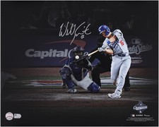 Will Smith Los Angeles Dodgers Signed 2025 MLB World Series Champs 16x20 Photo