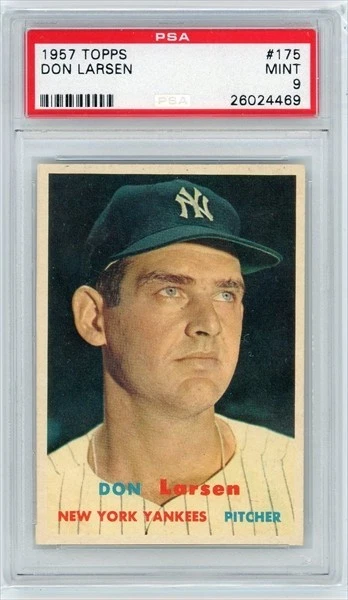 1957 Topps Baseball # 175 Don Larsen PSA 9 Stunner!