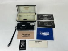 Olympus XA Film Camera w/A11 Flash With Paperwork And Case