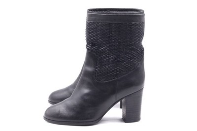 BOCAGE Damen Stiefel Stiefeletten Boots EUR 39 UK 6 Schwarz Echt Leder