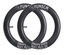2 Yunscm Butyl Rubber Inner Tube for Bicycle or Strollers 16x1.75/2.25AV