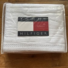 Tommy Hilfiger KERRY White Full Bedskirt NEW Stitched Hem