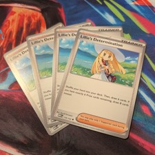 4 x Lillie's Determination - 119/132 - Trainer Playset - Pokemon TCG [NM]