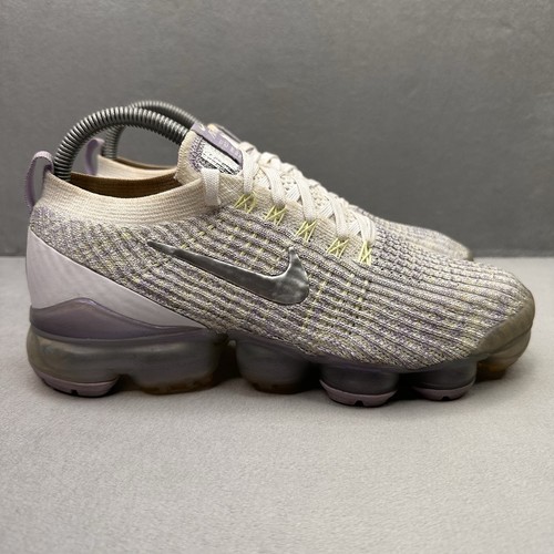 Womens Size 8 Nike Air VaporMax Flyknit 3 Shoes True White Running Sneakers - Picture 1 of 8