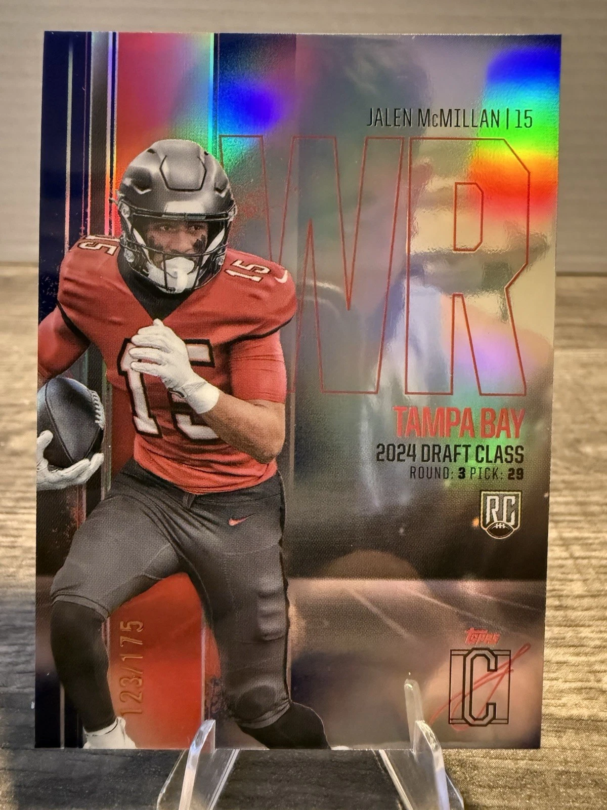 Jalen McMillan Topps Signature Class Rookie Class Base Chrome Variation #RCV123 Base