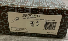 Brizo T65735LF-SL Litze 1.5 GPM Wall Mounted Single Hole Bathroom Faucet