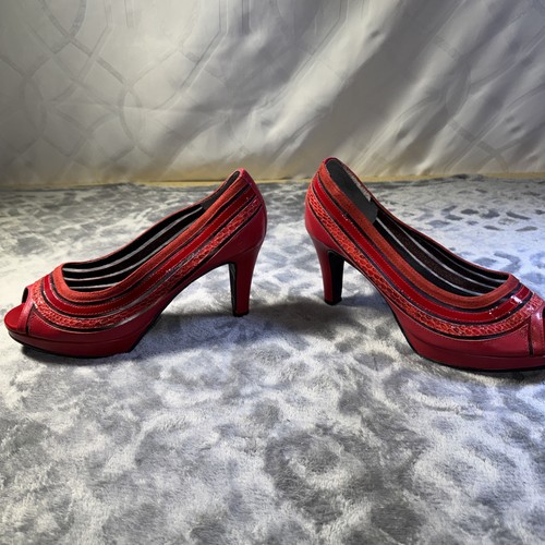 Rose Petals by Walking Cradle Damen Plateau Pump Poet Red 10W - Bild 8 von 14