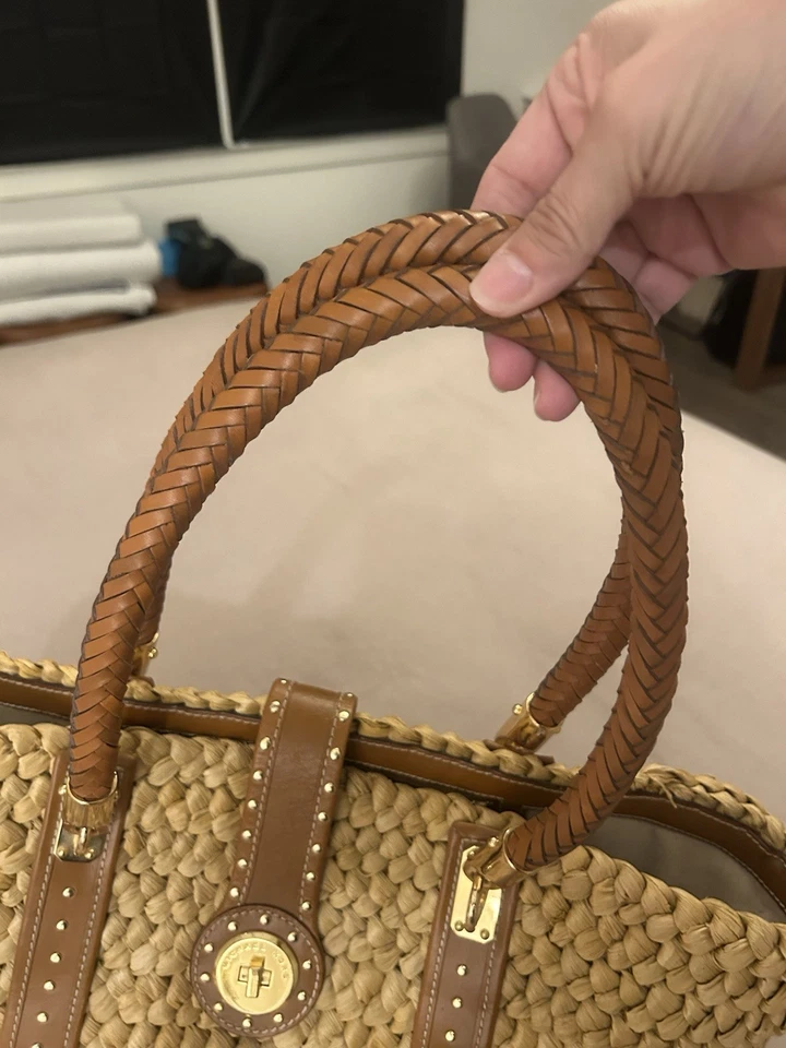 Michael Kors Large Straw Tote - Image 2 of 4