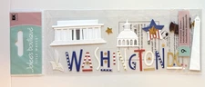 New Jolee’s Boutique WASHINGTON D.C. Dimensional Stickers TIDAL WAVES