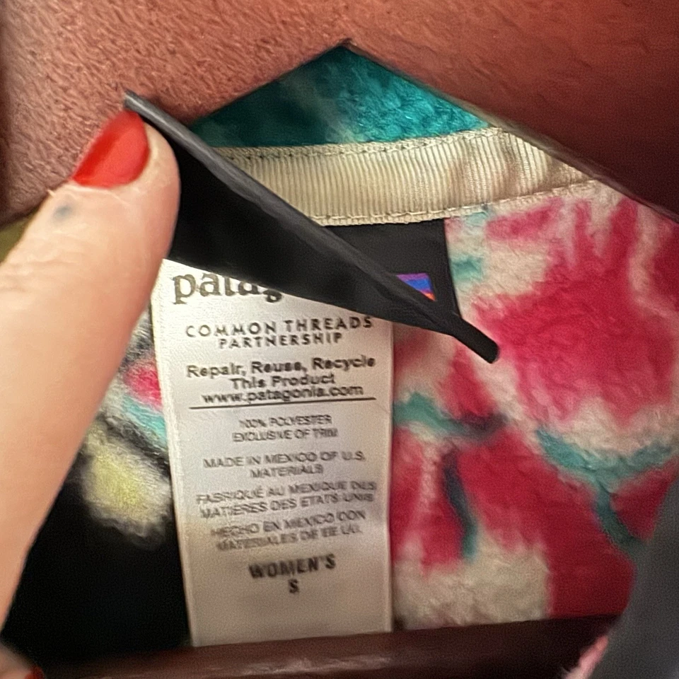 Pullover Patagonia Synchilla Snap-T Manoa Floral Polar Pequeño Bonito Foto 4 de 4