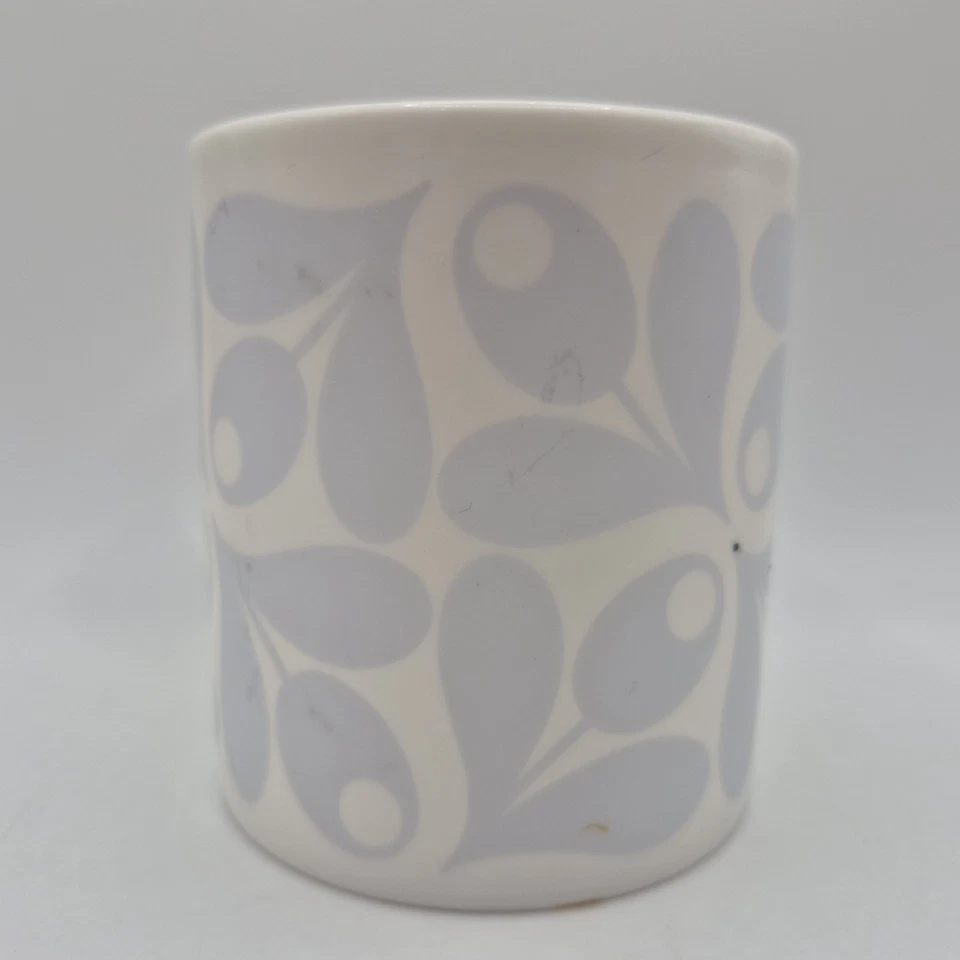 Taza de cerámica artística Orla Kiely & D Rowan 2012 patrón geométrico porcelana de hueso rara Foto 3 de 4