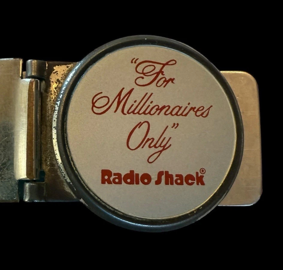🔥Vintage ~ RADIO SHACK Millionaires Only- Advertising Money Clip RARE - Image 2 of 4