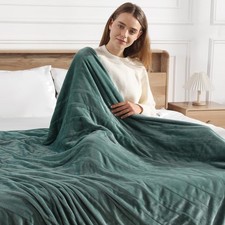 YUSTAL Electric Heated Blanket Full Size 72x84 Inch - Super Soft Flannel, 10 Hea