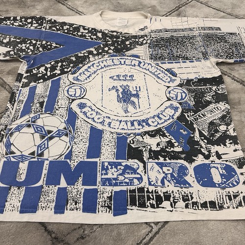 Camiseta estampada Umbro vintage años 90 Manchester United - XL fútbol para hombre - Imagen 7 de 9
