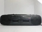 Vintage 1988 Sanyo M W707 Radio  Dual Cassette Stereo Boombox -USED/WORKS