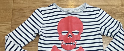 Girl's Appaman & Old Navy Outfit Size 6 Skull n Crossbones Sweatshirt w/Leggings - Picture 3 of 8