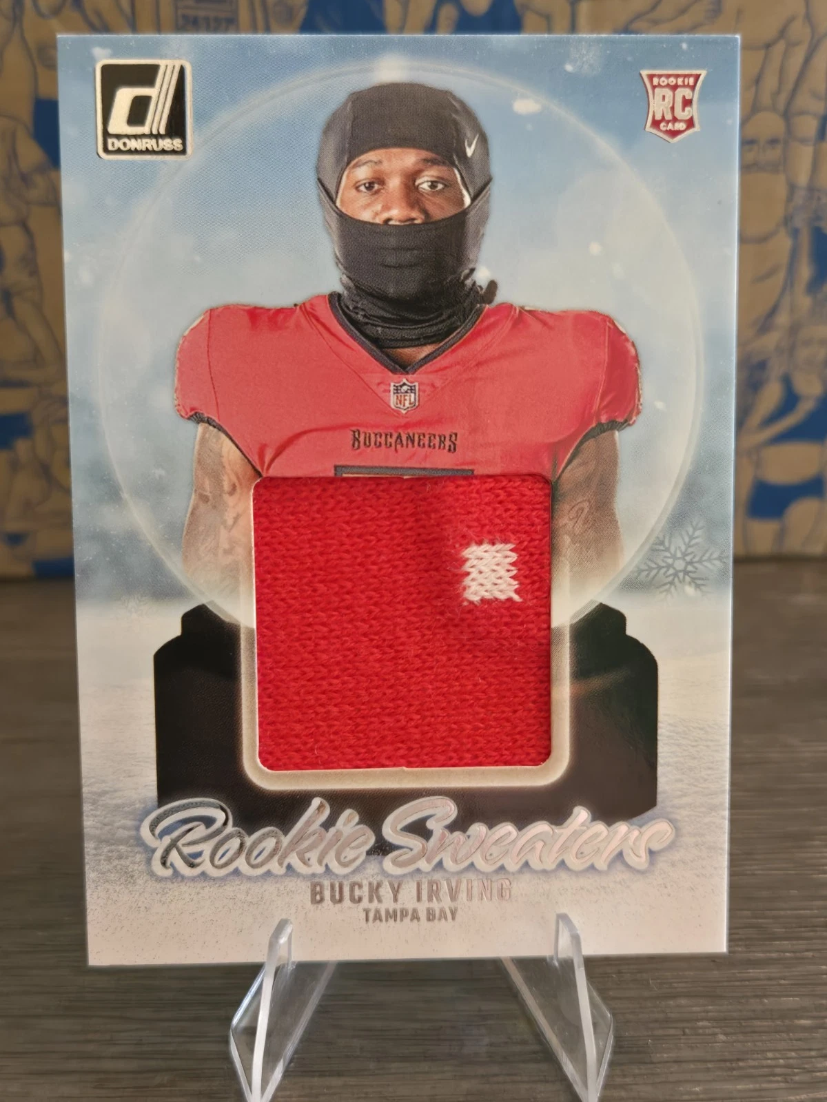 Bucky Irving Panini Donruss Rookie Holiday Sweater #RHSBIR Base